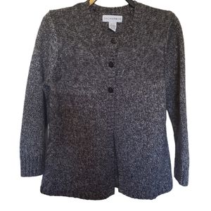 3/$15 Sag Harbor Grey Knit Cardigan Size Small